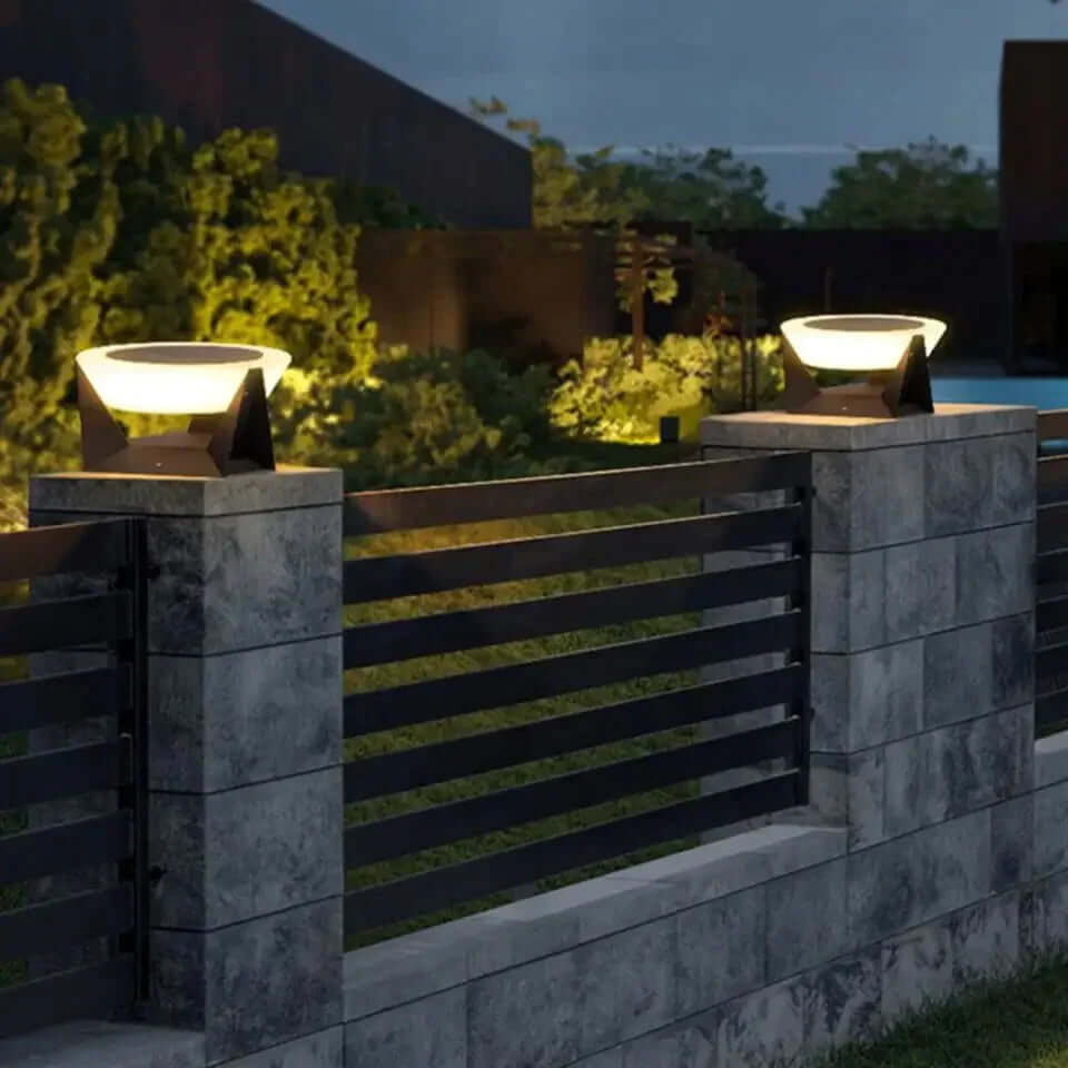 Outdoor Solar Garden Light 27cm Cool White