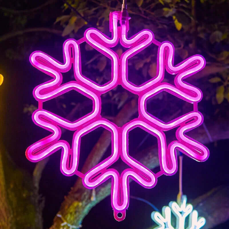 Waterproof LED Snowflake Christmas Lights, 30cm