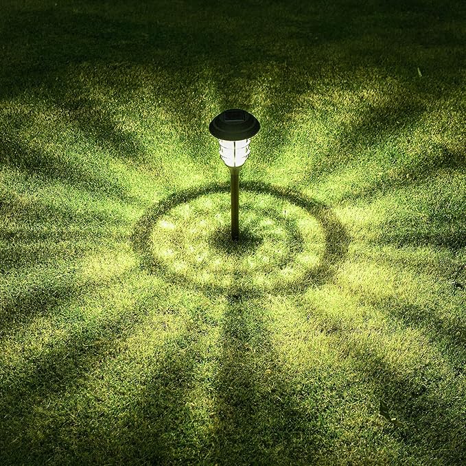 Solar Garden Lights Set of 6 Outdoor Torch Lamps