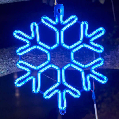 Waterproof LED Snowflake Christmas Lights, 30cm