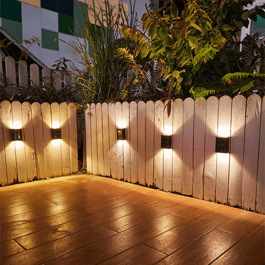 Solar Wall Lights Outdoor, Wireless LED Garden Light