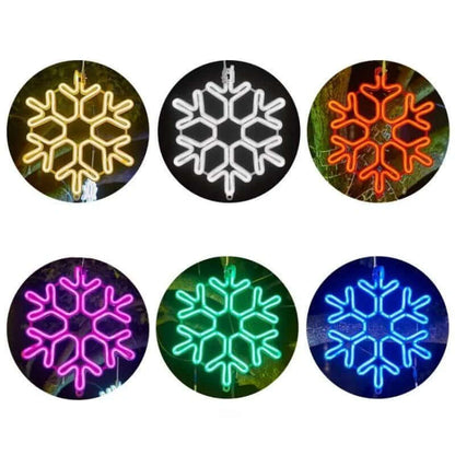 Waterproof LED Snowflake Christmas Lights, 30cm