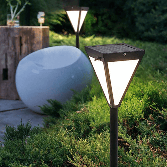 Modern LED Solar Outdoor Lamp 152cm - Black