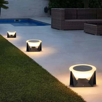 Outdoor Solar Garden Light 27cm Cool White
