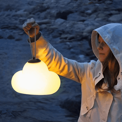 Outdoor LED Cloud Hanging Lamp, IP65 Waterproof, Warm White