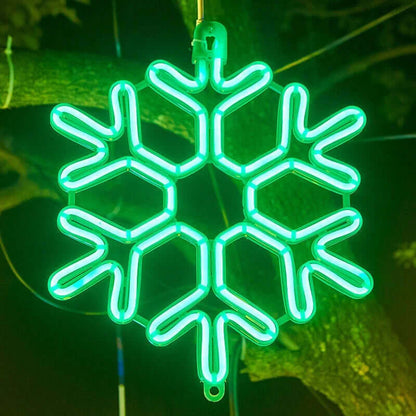 Waterproof LED Snowflake Christmas Lights, 30cm